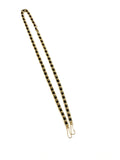 Gold and Black Glasses and Mask Chain