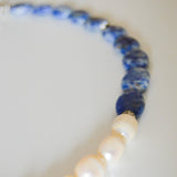Freshwater Pearl and Agate Stone Necklace Set